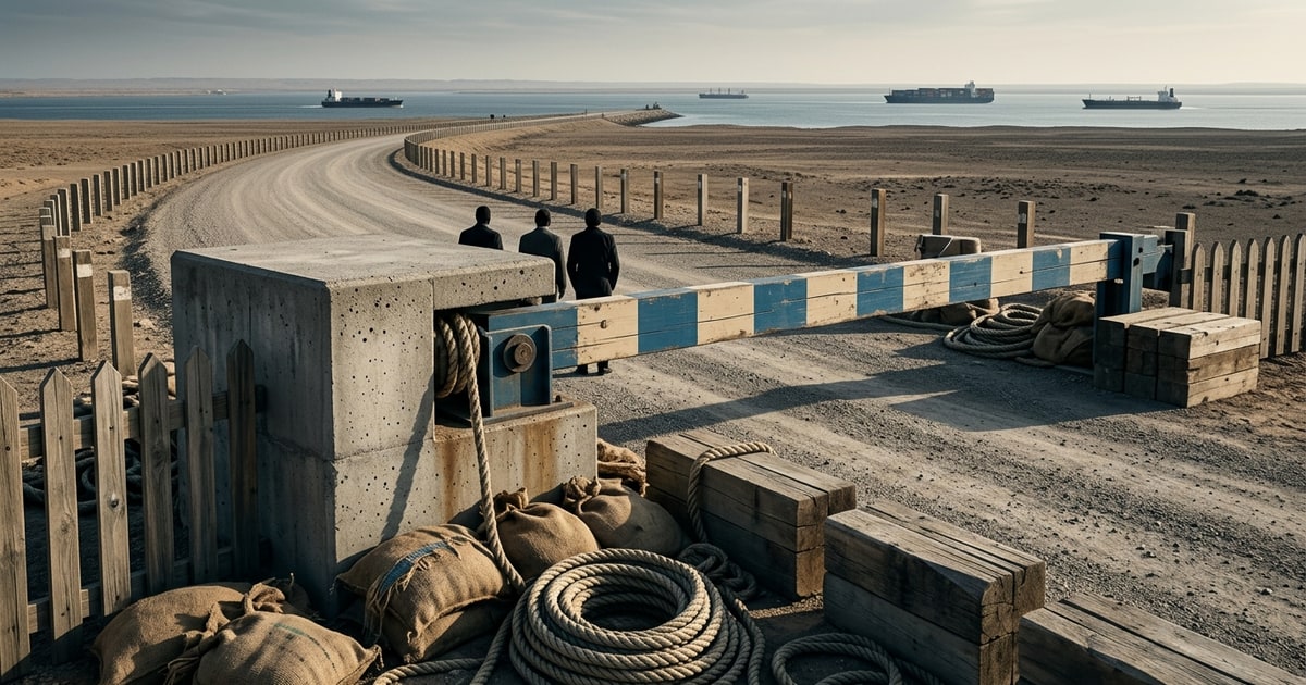 Austere editorial image representing the Pressure Systems edition “Trump's Hormuz Peace Deal Realigns Global Energy Corridors”.