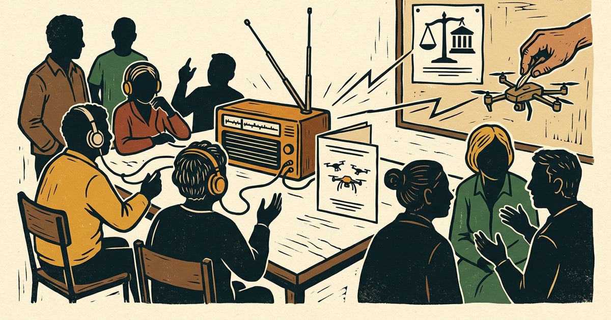 Austere editorial image representing the Pressure Systems edition “European Courts and Drone Labs Struggle for Tech Autonomy”.