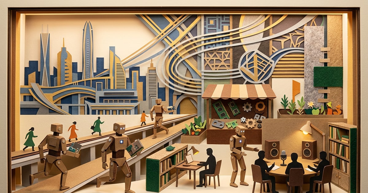 Austere editorial image representing the Pressure Systems edition “Shenzhen Supercomputers and Flexion Interns Race for Hardware Dominance”.