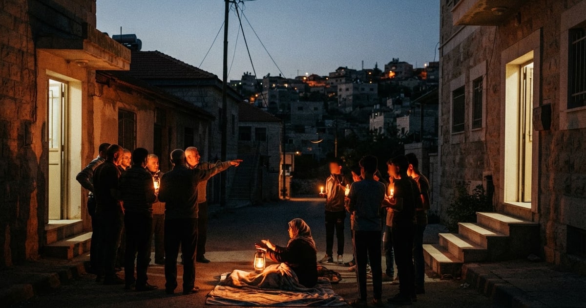 Austere editorial image representing the Pressure Systems edition “West Bank Settler Raids and US Political Fallout”.