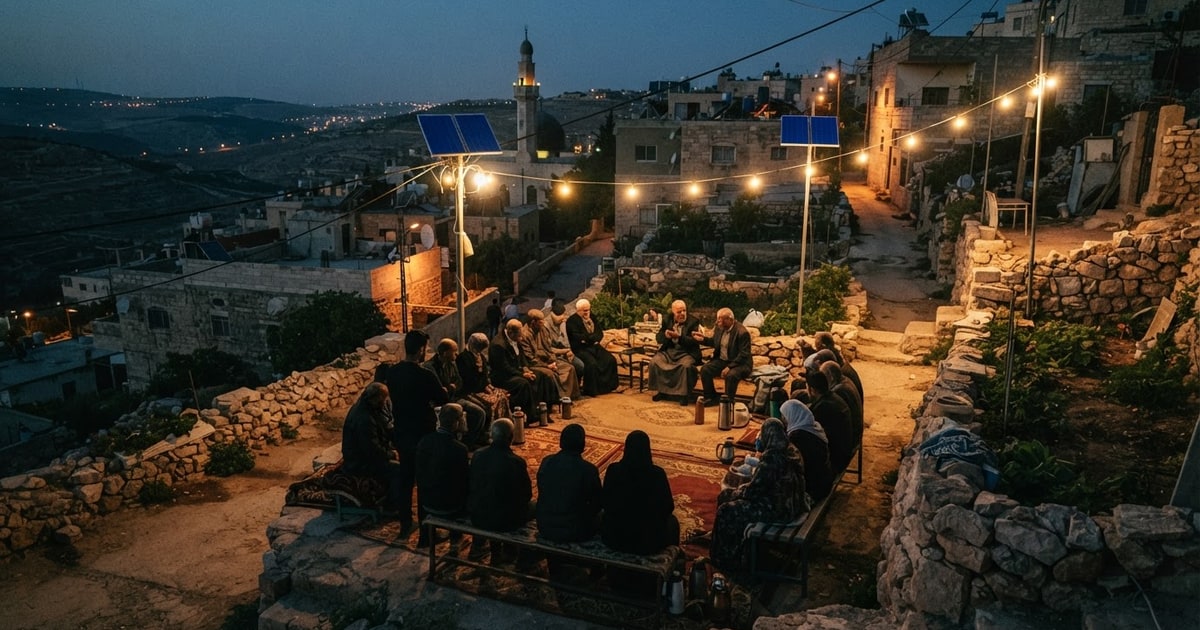 Austere editorial image representing the Pressure Systems edition “Settler Violence and Military Raids Engulf the West Bank”.