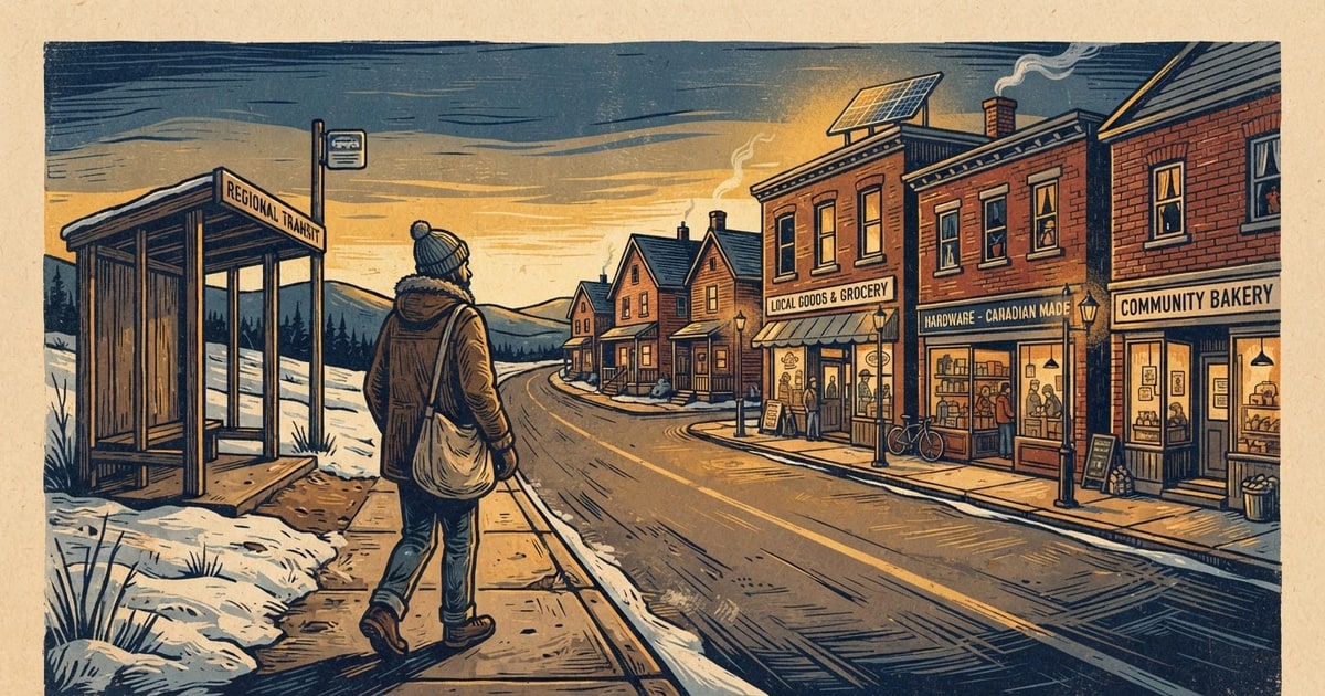 Austere editorial image representing the Pressure Systems edition “Tariffs, Secession Referendums, and Energy Grids Strain Canadian Federation”.
